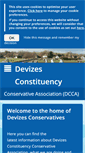 Mobile Screenshot of devizesconservatives.com